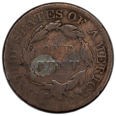 United States 1826 1 Cent Coronet Head Coin