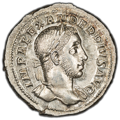 SOLD Ancient Rome Imperial AD 232 Severus Alexander AR Denarius 2.27gr RIC 250