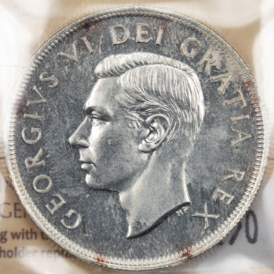 SOLD Canada 1949 $1 Silver Dollar Coin - ICCS MS-66