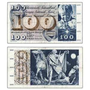 Switzerland 1970 100 Francs Note P #49L - Circulated