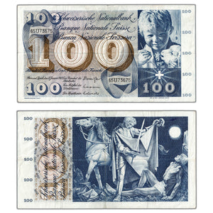 SOLD Switzerland 1969 100 Francs Note P #49k - Circulated