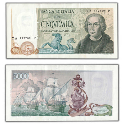 Italy 1972 5000 Lire Note P #102b - EF