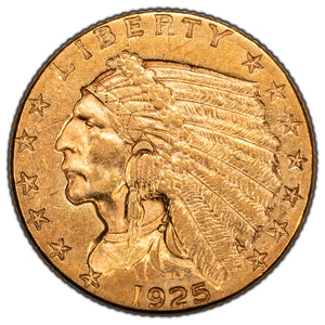 SOLD United States 1925-D $2 1/2 Quarter Eagle Gold Coin