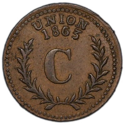 United States 1863 Civil War Token - Charnley Providence Rhode Island