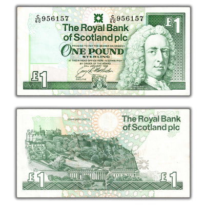 SOLD Scotland The Royal Bank 1996 One Pound Note P #351c - Circulated