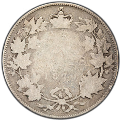 Canada 1870 L.C.W 50 Cents Half Dollar Silver Coin - Filler