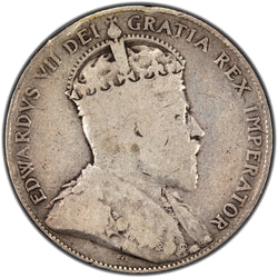 Canada 1904 50 Cents Half Dollar Silver Coin - VG (rim bumps)