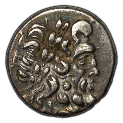 SOLD Ancient Greece 160-146 BC Megalopolis Achaen League Hemidrachm Silver Coin