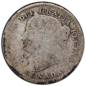 SOLD Canada 1858 10 Cents Dime Silver Coin - Low Grade Filler