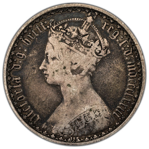 SOLD Great Britain 1873 Florin Silver Coin KM #746