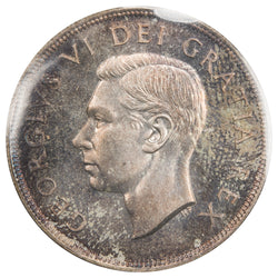 Canada 1949 $1 Silver Dollar Coin - ICCS MS-66