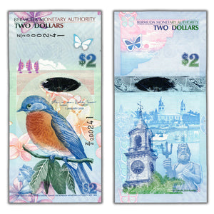 SOLD Bermuda 2009 $2 Two Dollars Note P #57a* Z/2 Replacement - UNC