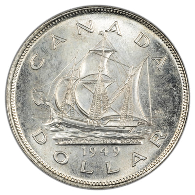 Canada 1949 $1 Silver Dollar Coin - Gem Uncirculated