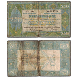 Netherlands 1927 2 1/2 Gulden Note P #20 - Circulated