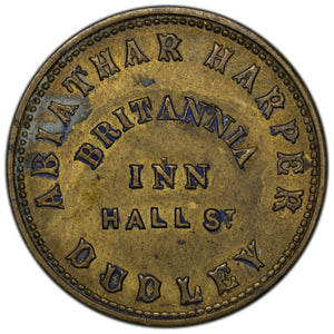 SOLD Abiathar Harper Dudley Britannia Inn 3 Pence Token