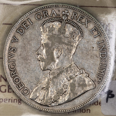 SOLD Canada 1932 50 Cents Half Dollar Silver Coin - ICCS F-15