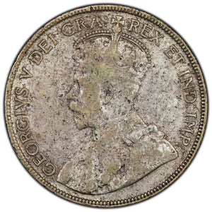 SOLD Canada 1931 50 Cents Half Dollar Silver Coin - F-12