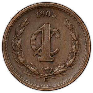 SOLD Mexico 1903 Culiacan 1 Centavo Coin KM #394