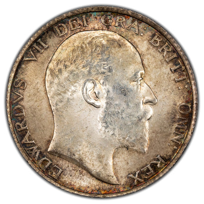 Great Britain 1902 Shilling Silver Coin - Choice Uncirculated