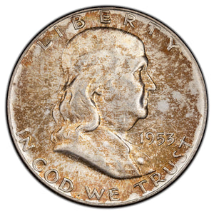 SOLD United States 1953-D 50 Cents Franklin Half Dollar Silver Coin - Choice UNC