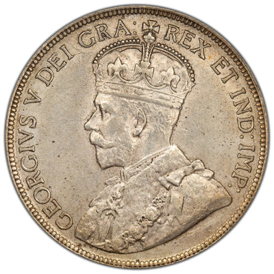 Newfoundland 1917-C 50 Cents Half Dollar Silver Coin - AU