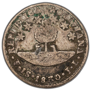 SOLD Bolivia 1830 1 One Sol Silver Coin KM #94a