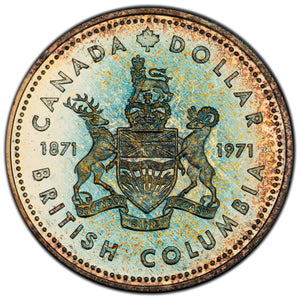 SOLD Canada 1971 $1 Silver Dollar Coin - Toned