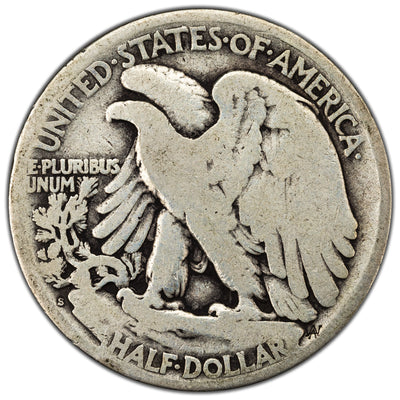 United States 1921-S 50 Cents Half Dollar Silver Coin