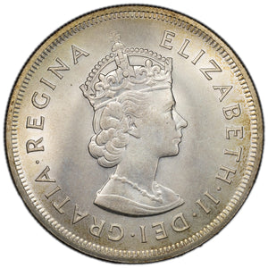 SOLD Bermuda 1959 1 One Crown Silver Coin KM #13 - Nice BU