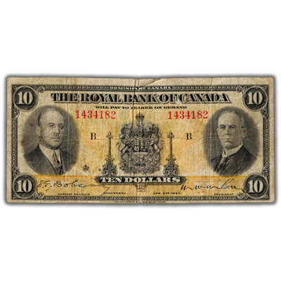 $10 1935 Royal Bank of Canada Chartered Note CH #630-18-04a