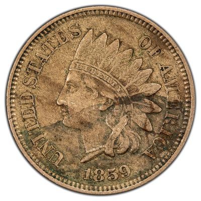 United States 1859 1c Indian Head Cent Coin