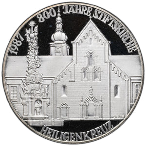 SOLD Austria 1987 500 Schilling Silver Coin Jahre Stiftskirche - Proof