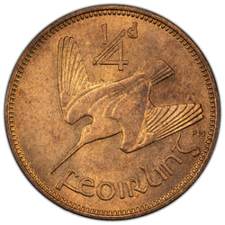 Ireland 1940 1/4d Farthing Coin S-6645