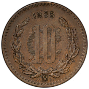 SOLD Mexico 1935 10 Centavos Coin KM #430