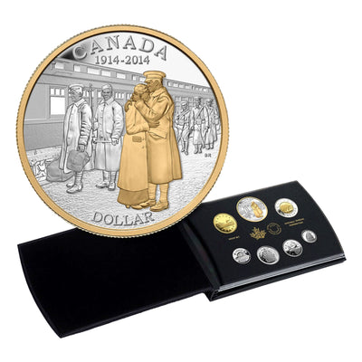 Canada 2014 Anniversary of the Declaration of the First World War Deluxe .9999 Fine Silver Proof Set