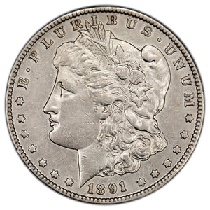 SOLD United States 1891-CC $1 Morgan Dollar Silver Coin - Cleaned