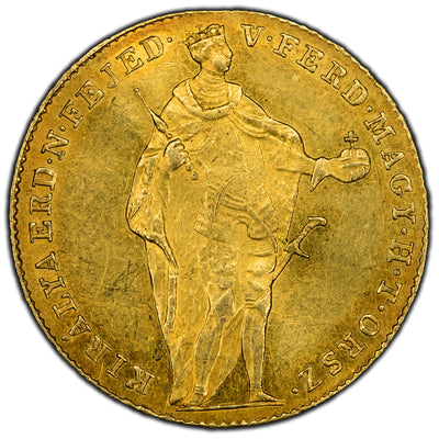 SOLD Hungary 1848 One Ducat Gold Coin - Bend