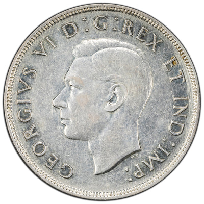 SOLD Canada 1947 ML Maple Leaf $1 Silver Dollar Coin - Old Cleaning