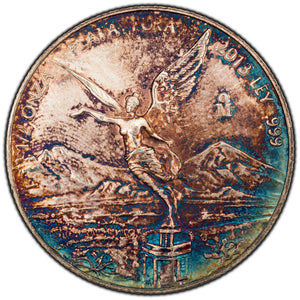 SOLD Mexico 2013 1/2oz Libertad .999 Fine Silver Coin  - Toned