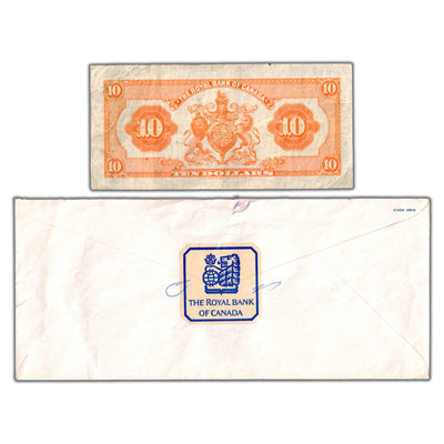 $10 1935 Royal Bank of Canada Chartered Note CH #630-18-04 - w/ RBC Letter