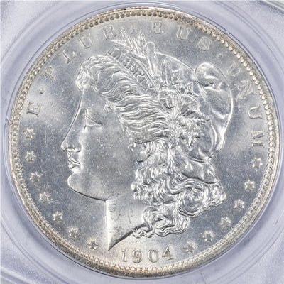 SOLD United States 1904-O $1 Morgan Dollar Silver Coin - PCGS MS-64 OGH Rattler