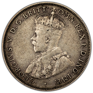 SOLD Australia 1934 Florin Silver Coin KM #27 - Rim Hit