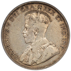 SOLD Canada 1914 50 Cents Half Dollar Silver Coin - Very Good +