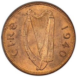 Ireland 1940 1/4d Farthing Coin S-6645