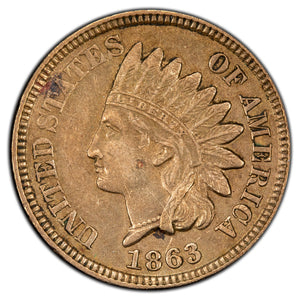 SOLD United States 1863 1c Indian Head Cent Coin