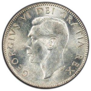SOLD Canada 1952 LR 25 Cents Quarter Silver Coin - ChoiceUncirculated