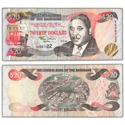 Bahamas 2000 $20 Twenty Dollars Note P #65a - Circulated