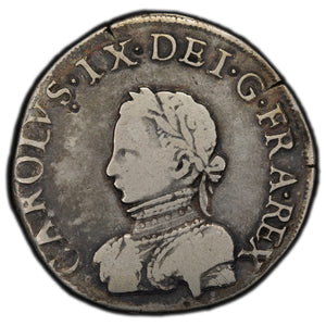 SOLD France 1565-G 2nd Type Teston Silver Coin