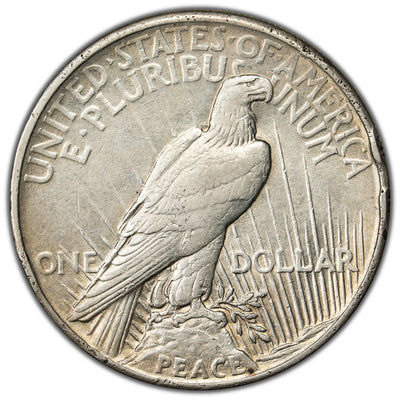 SOLD United States 1921 $1 Peace Dollar Silver Coin - Rim Issues