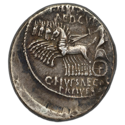 SOLD Ancient Rome Republic M. Aemilius 58 BC Denarius Silver Coin Aemilia 8a